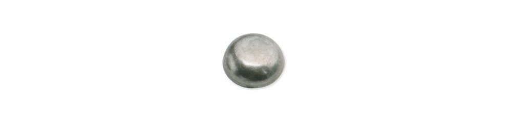 Tandy Leather Round Spots 1/4 (6 mm) Antique Nickel Plated 100/pk 1330-04