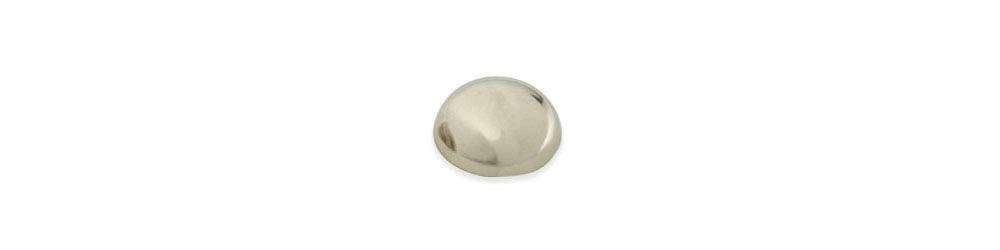 Tandy Leather Round Spots 3/8 (10 mm) Nickel Plated 100/pk 1330-06