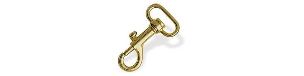 Tandy Leather Swivel Snap 3/4 (19 mm) Brass Plate 55130-002