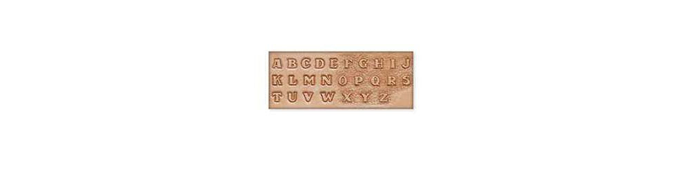 Tandy Leather 1/2 Alphabet Craftaid� 72690-00