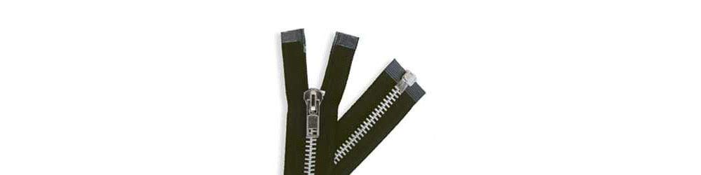 Tandy Leather Chap Zipper 28 (710 mm) Black/Aluminum 1369-28