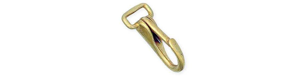 Tandy Leather Halter Snap 3/4 (19 mm) Solid Brass 1145-00