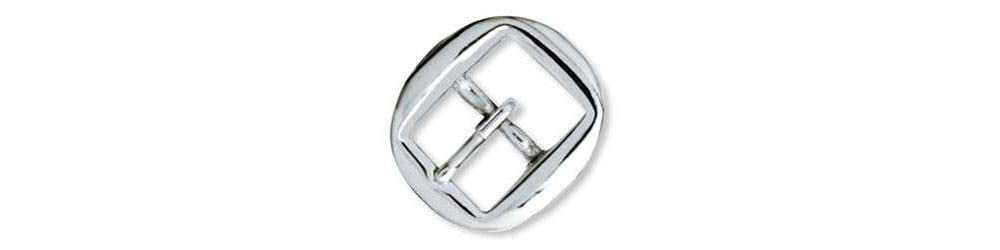 Tandy Leather Cart Buckle 1/2 (13 mm) Nickel Plated 1605-02