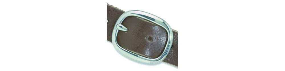 Tandy Leather Center Bar Buckle 1-3/4 (4.4 cm) Solid Brass/Nickel Plated 1723-02