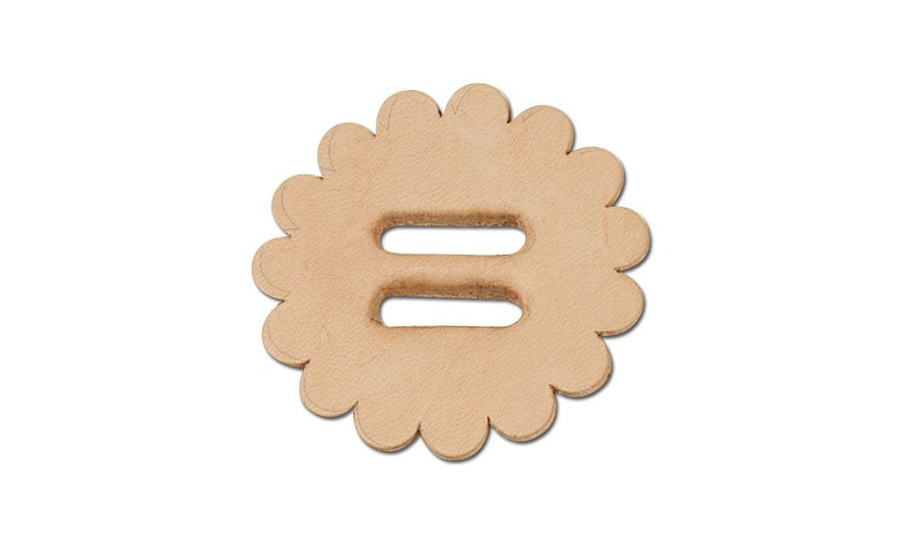 Tandy Leather Slotted Leather Conchos 1-1/2 (38 mm) 6/pk 4131-06