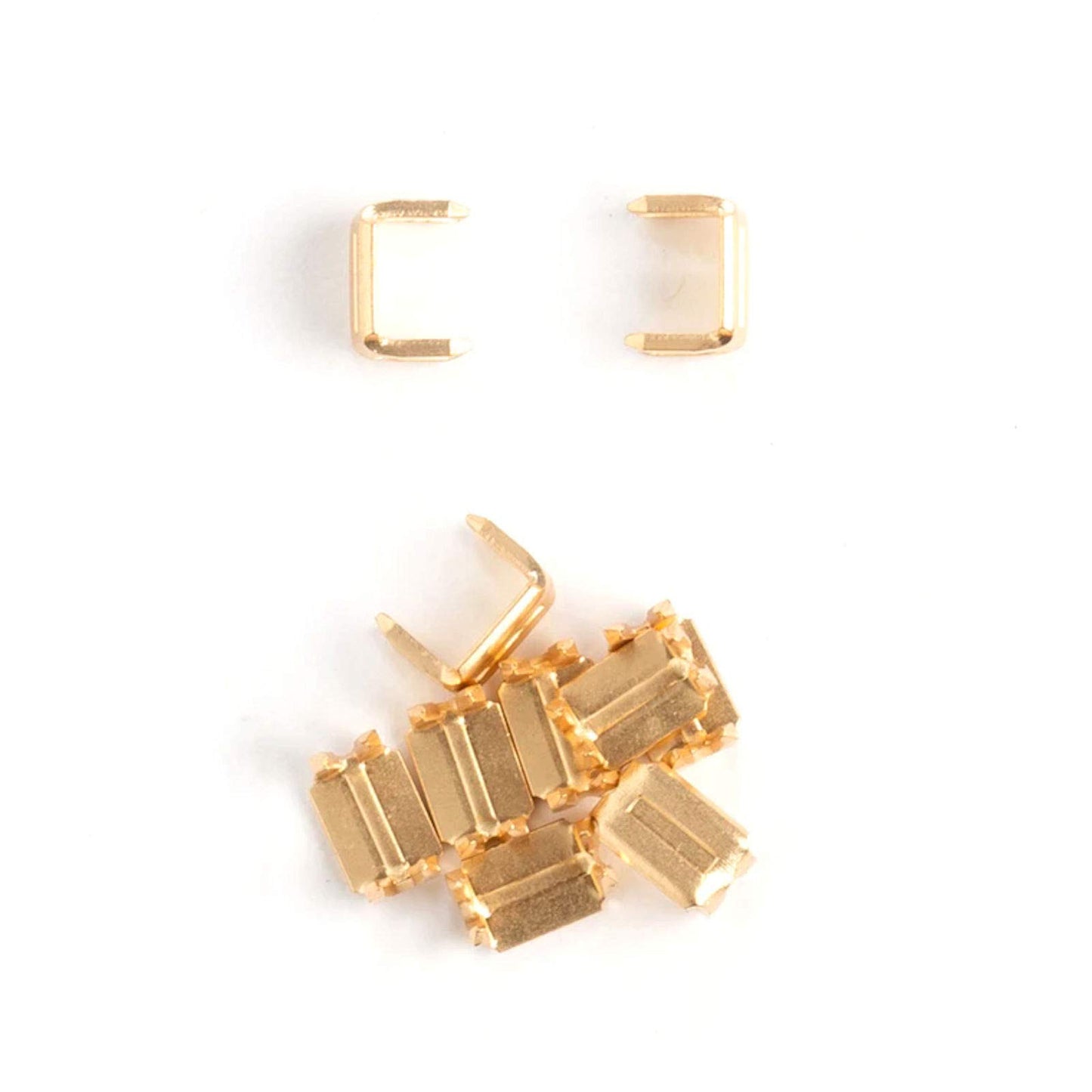 Tandy Leather #10 Zipper Bottom Stop Brass 10/pk 58102-040