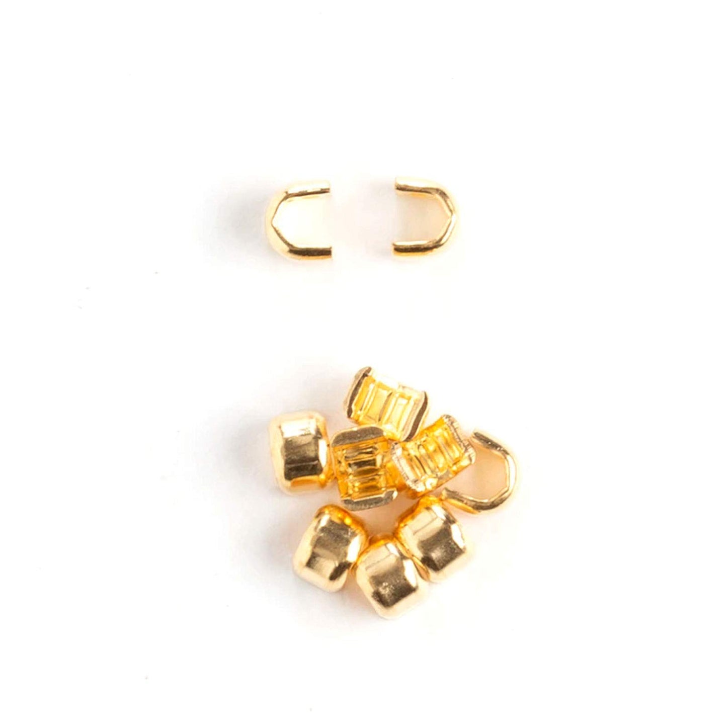 Tandy Leather Leather 5 Zipper Top Stop Brass 10/pk