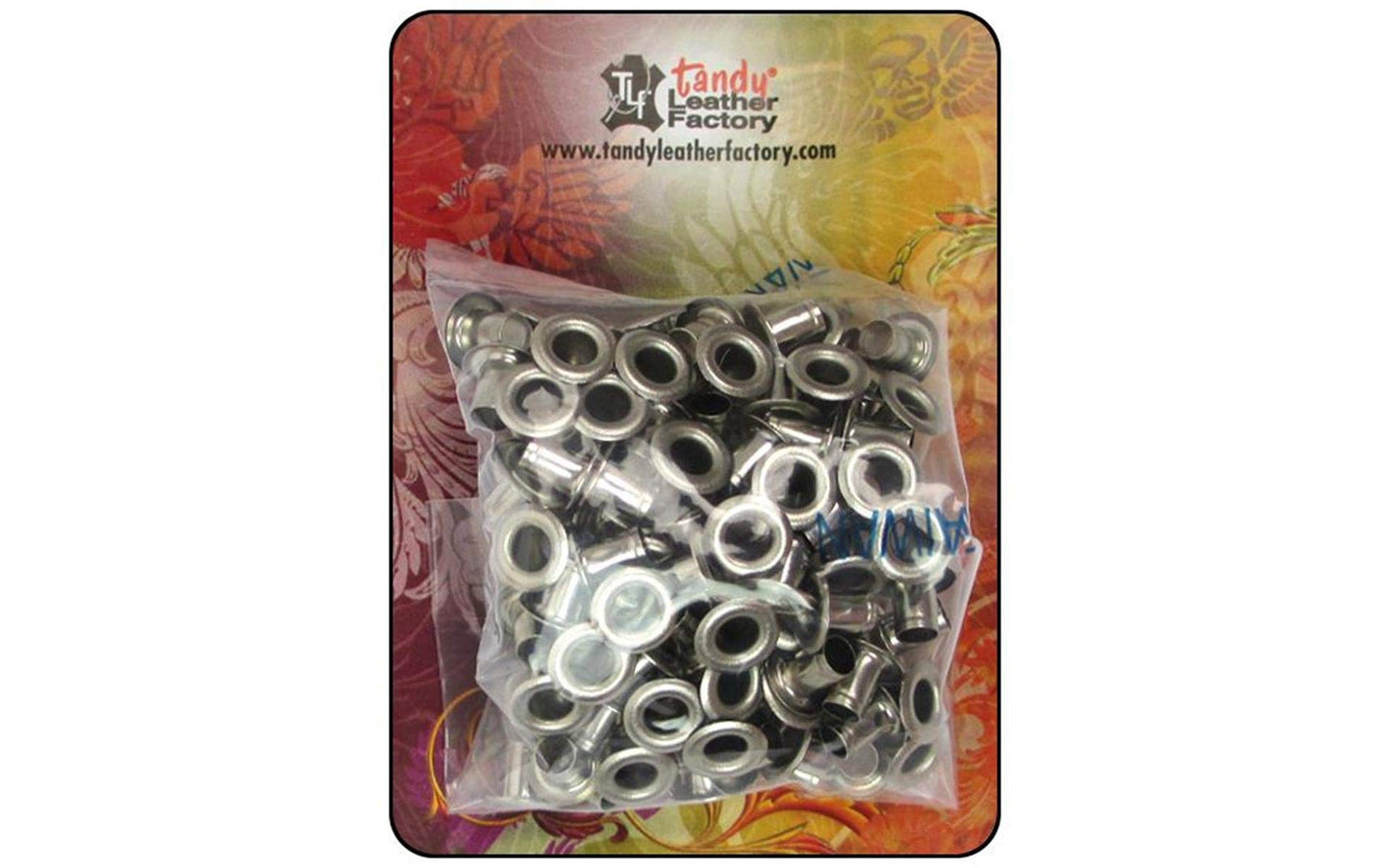 Tandy Leather Eyelets 3/16 (5 mm) Nickel Plated 100/pk 1286-12