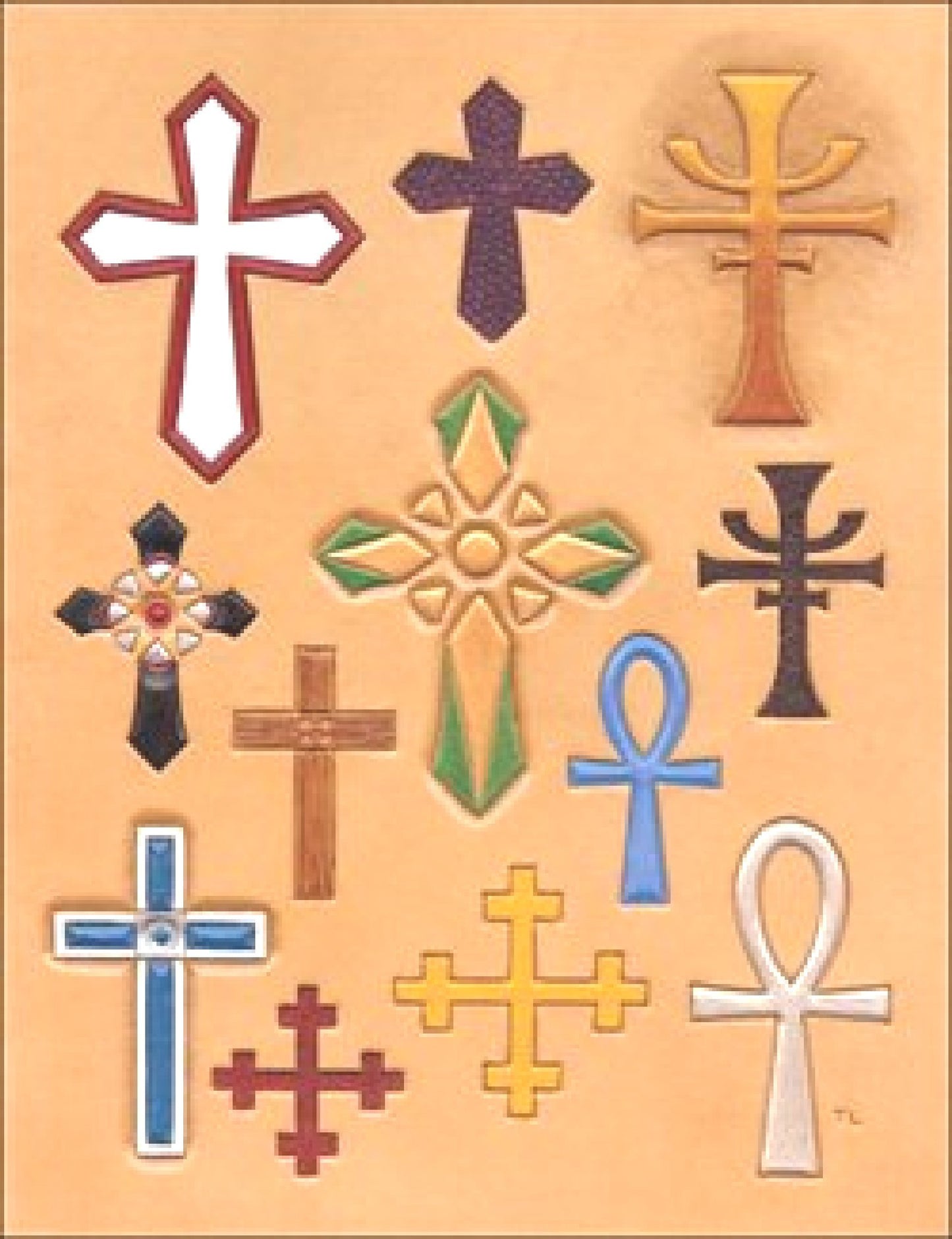 Cross 1 Leather Pattern Template