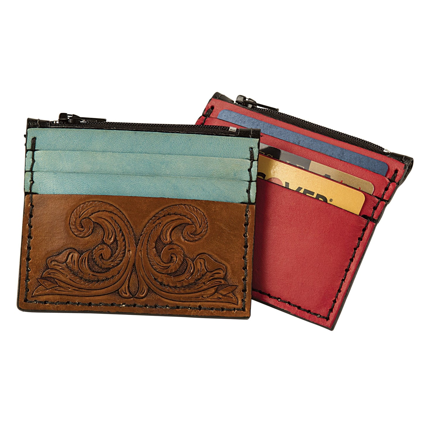 Zip Card Case Leather Only - 10 Pack by Tandy Leather 4305-01