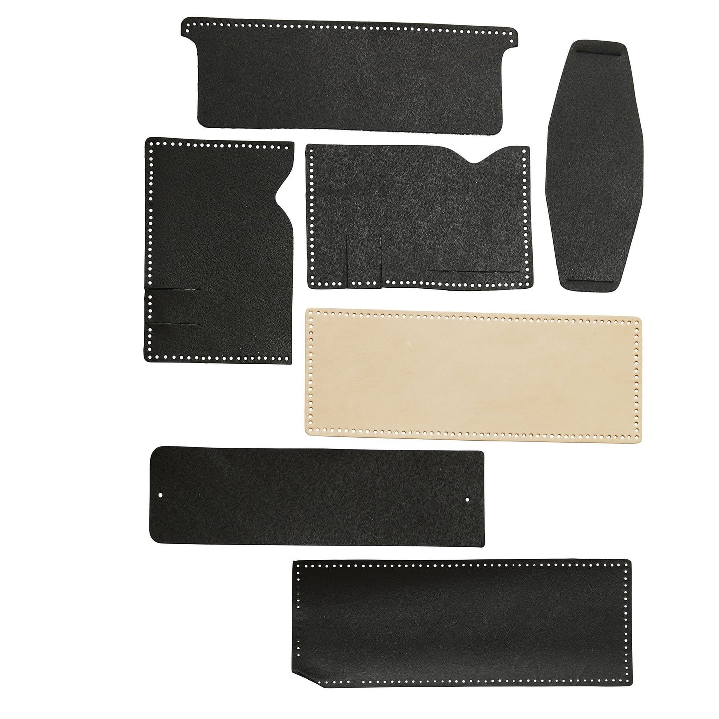 Deluxe Wallet with Black Passcase Leather Only - 10 Pack by Tandy Leather 4049-03