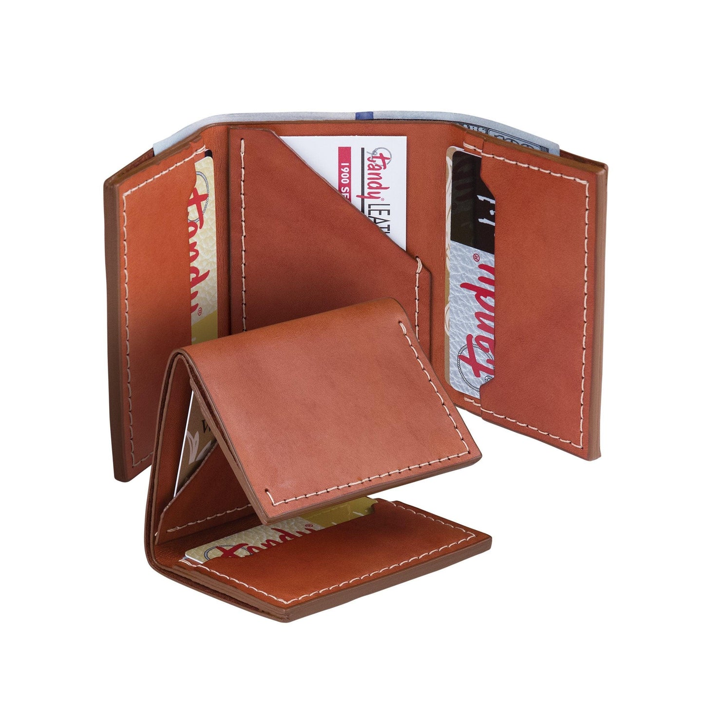 Classic Tri-Fold Wallet Leather Only - 10 Pack by Tandy Leather 4077-06