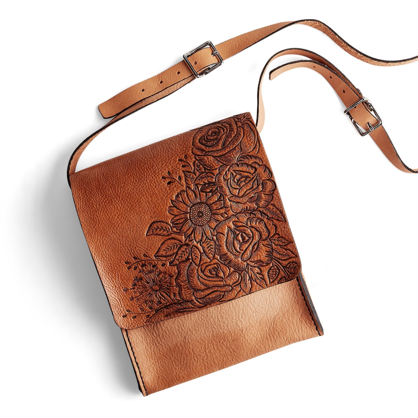 DIY Vertical Messenger Bag Leather Only - 10 Pack by Tandy Leather Factory-44425-01