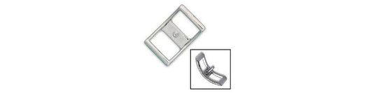 Tandy Leather Conway Buckle 1/2 (13 mm) Nickel Plate 1533-00