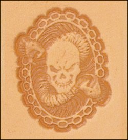 Tandy Leather Craftool 3d Skull/snake Stamp 8562-00