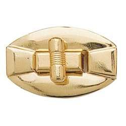 Brass Plated Bag Fastener Clasp