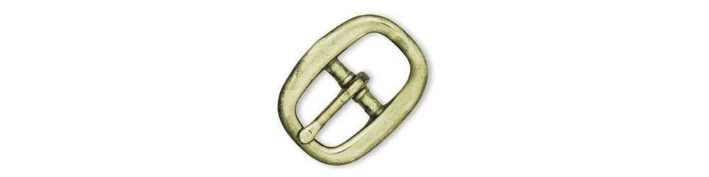 Tandy Leather Halter Buckle 3/4 (1.9 cm) Solid Brass 1503-01