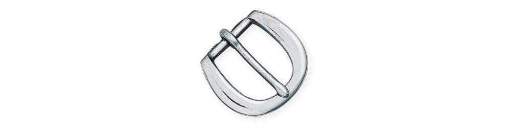 Tandy Leather Heel-Bar Buckle 3/4 (19 mm) Nickel Plated 1632-02