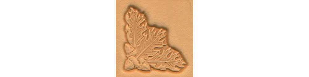 Tandy Leather Oak Leaf Corner Craftool� 3-D Stamp 8536-00