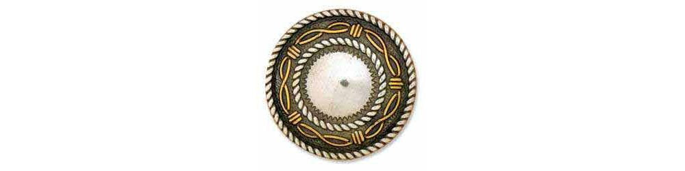 Tandy Leather Angel Fire Round Concho 1-1/2 (38 mm) 7731-10