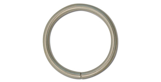 Tandy Leather Economy Rings 1 (25 mm) Nickel Plate 10/pk 1165-02