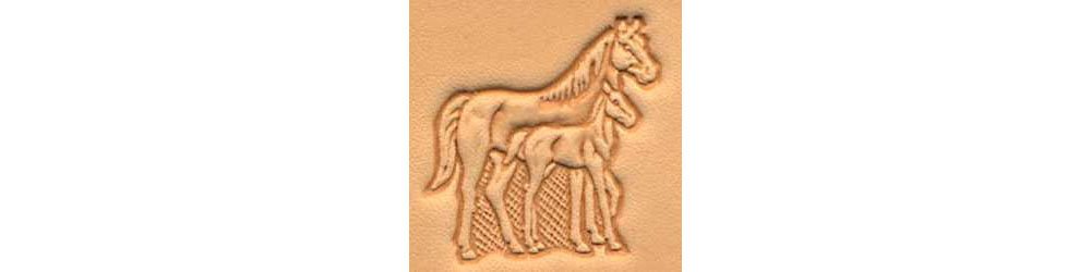 Tandy Leather Mare & Colt Craftool� 3-D Stamp 88316-00