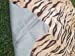 Speckled Brazilian Exotic Bi-color Cowhide Leather Throw Rug