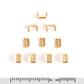 Tandy Leather #5 Zipper Bottom Stop Brass 10/pk 58052-040