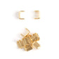 Tandy Leather #5 Zipper Bottom Stop Brass 10/pk 58052-040