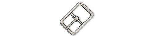 Tandy Leather Center Bar Buckle 1 (25 mm) Nickel Plate 1512-00