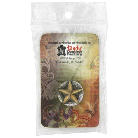 Tandy Leather 3-D Texas Star Concho 3/4 (19 mm) 11373-37