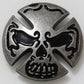 Tandy Leather Skull Cross Cycle Concho 1-1/8 x 1-1/8 71502-08