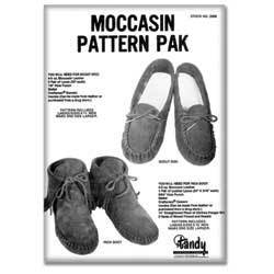 Tandy Leather Moccasin Pattern Pack 62668-00