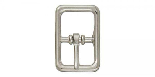 Tandy Leather Center Bar Buckle 3/4 (19 mm) Nickel Plate 1511-00