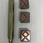 Tandy Leather Professional heavy Duty Celtic Alphabhet Set for Leather Stamping Set Includes Handle for stamping