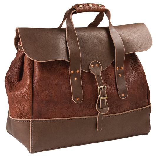 Genuine Leather Bison Overnight Bag by Tandy Leather DIY with all hardware accessories Stylish patterns included